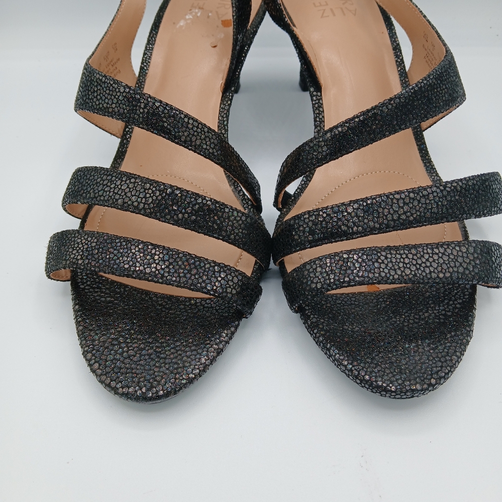 Naturalizer Women's  dress shoes, black-glitter accent , size 11W